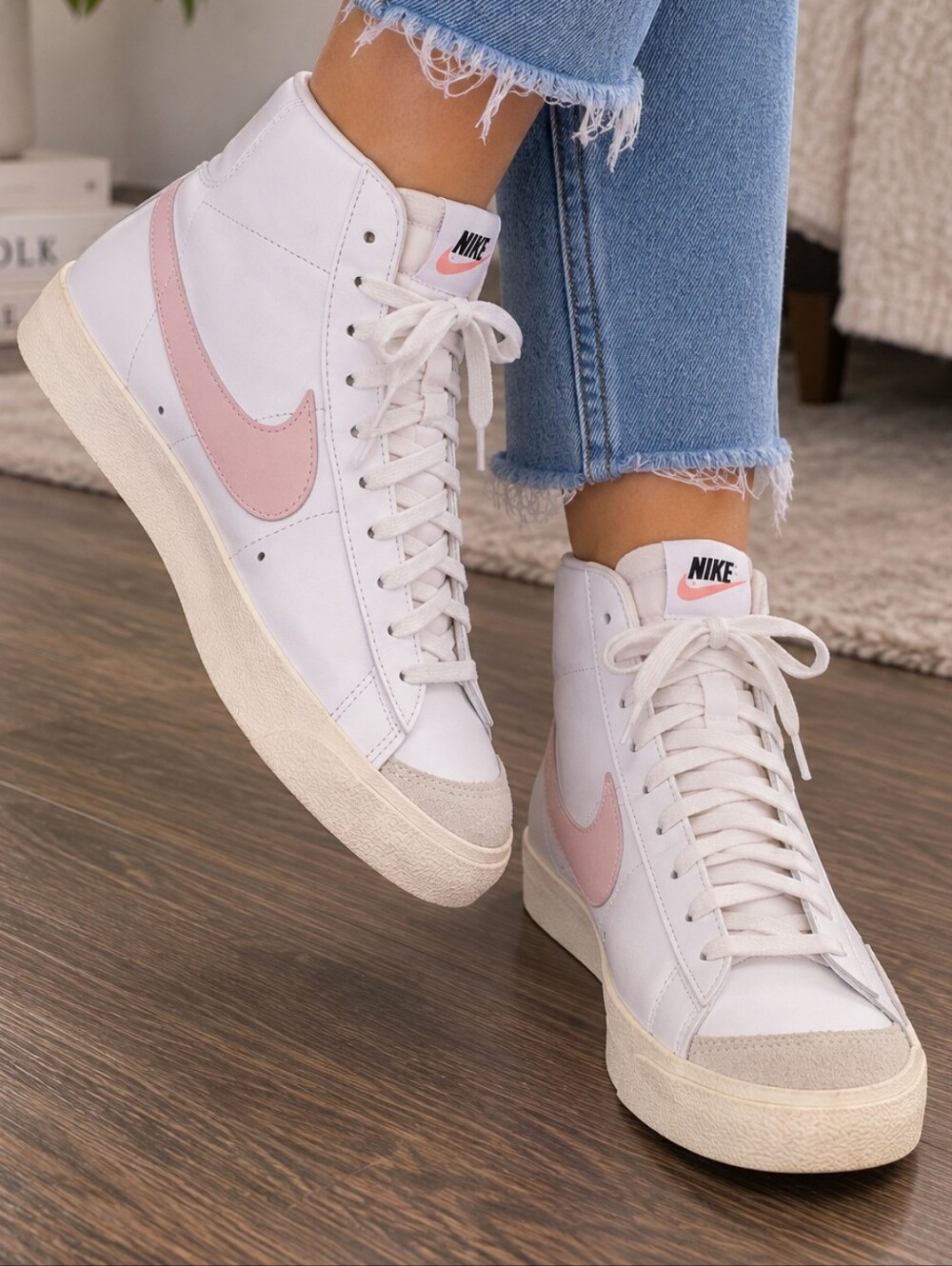 Nike Blazer Mid '77 Vintage "Pink Foam" High Top Sneaker - GREAT FOR SHOE FREAKS